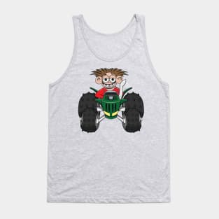 Offroad 4x4 Tractor Truck Cartoon Tank Top